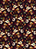 M. blurred flowers bordeaux  - viscose satijn