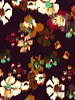 M. blurred flowers - viscose satin