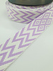 Chevron tassenband 38 mm - lila