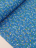 Whoopsie Daisy scattered garden blue - cotton