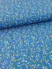 Whoopsie Daisy scattered garden blue - cotton