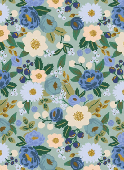 RIFLE PAPER Vintage Garden mint - cotton