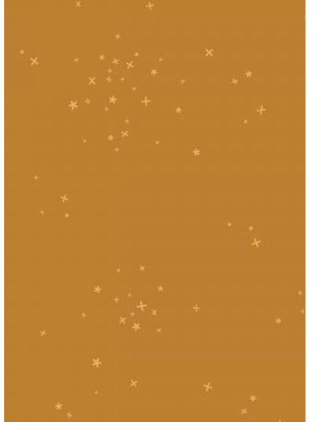 freckles cognac with stars - cotton