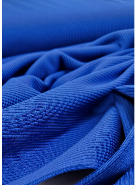 cobalt blue ribbed knit