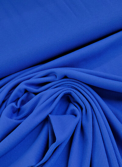 cobalt blue ribbed knit