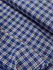 M. navy and soft pink checks - cotton linen blend