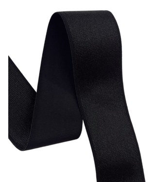 black shiny - waist elastic 40 mm