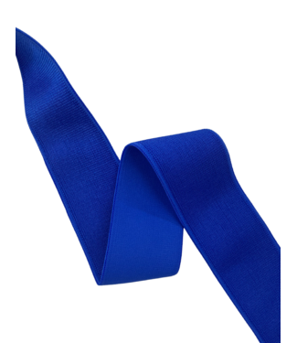 zachte taille elastiek - 40 mm - electric blue