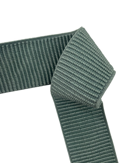 mintgroen - mooie geribbelde taille elastiek - zacht maar stevig en vormvast - 45mm