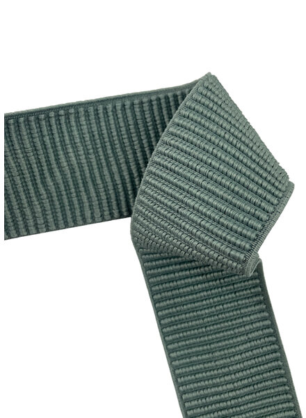 mintgroen - mooie geribbelde taille elastiek - zacht maar stevig en vormvast - 45mm