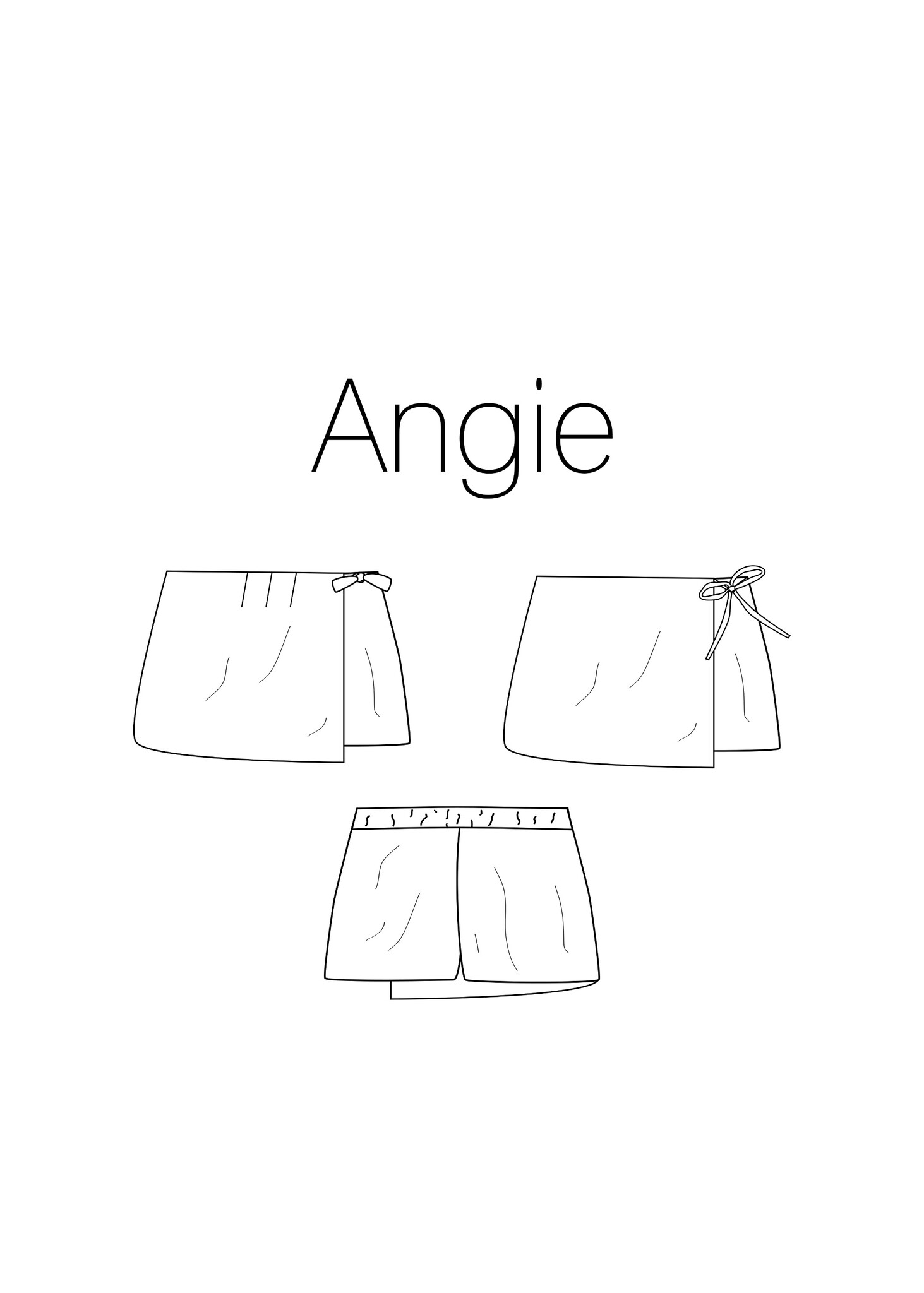 Angie - skort pattern - Madeline De Stoffenmadam