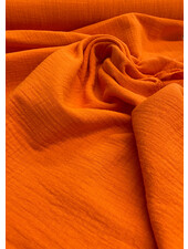 M. Hermes orange linen cotton mix double gauze / plain tetra