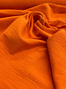 Hermes orange linen cotton mix double gauze / plain tetra