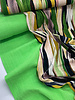 M. groen tinten abstracte print - poplin viscose