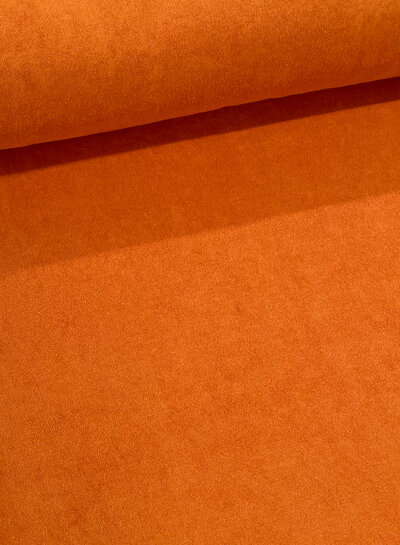 Madeline orange sponge - stretch terry cloth