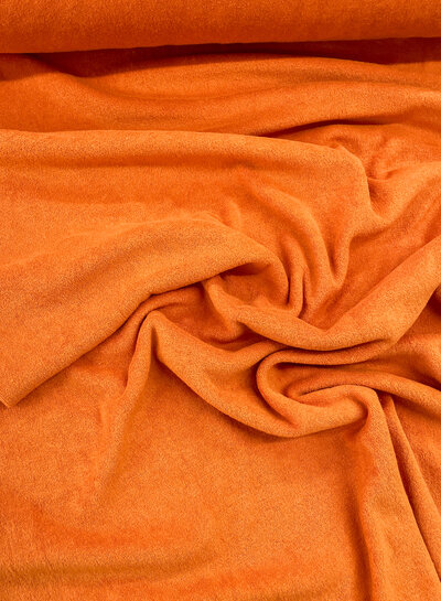 M. orange sponge - stretch terry cloth
