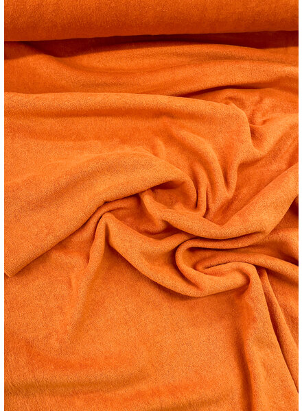 Madeline orange sponge - stretch terry cloth