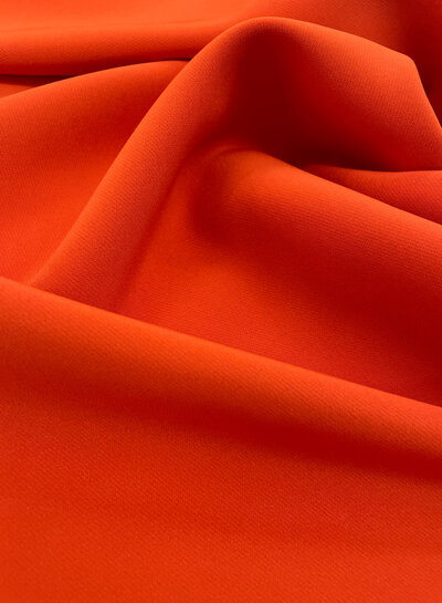 M. Hermès orange - classy draped trouser fabric