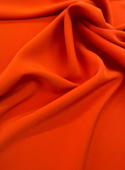 M. Hermès orange - classy draped trouser fabric