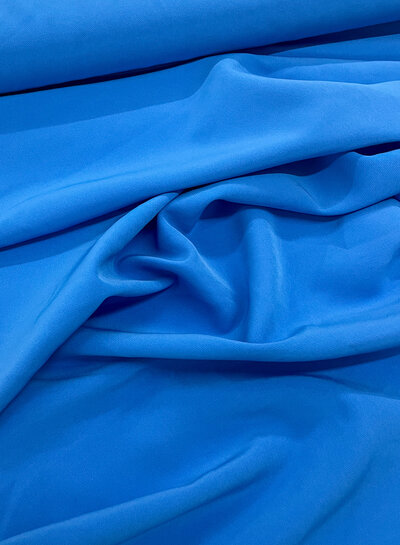 M. Klein blue - classy draped trouser fabric