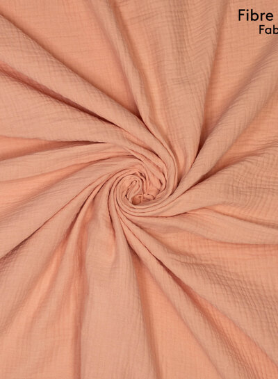 Fibremood salmon pink triple gauze - Petula - Kira