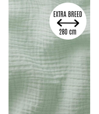 Madeline double gauze tetra - 280 cm width - mint