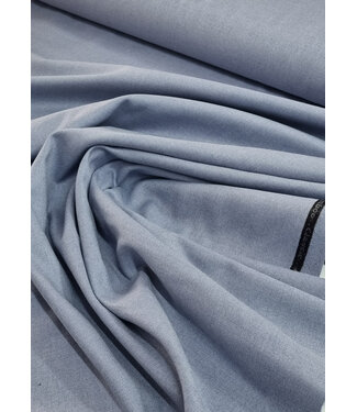 denim blue - woven bamboo - recycled, very supple fabric and no creases