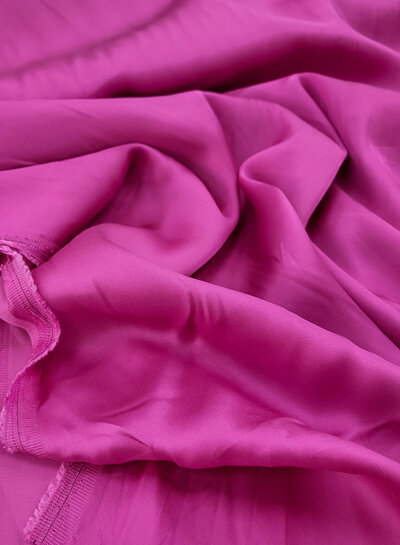 Madeline fuchsia - rayon viscose satijn