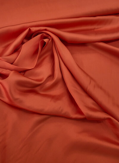 Hermès orange - rayon viscose satin