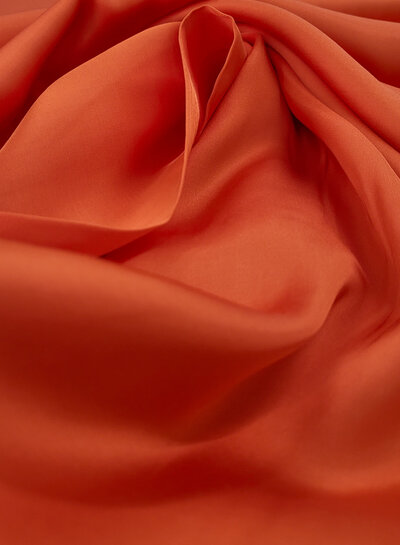 Hermès orange - rayon viscose satin