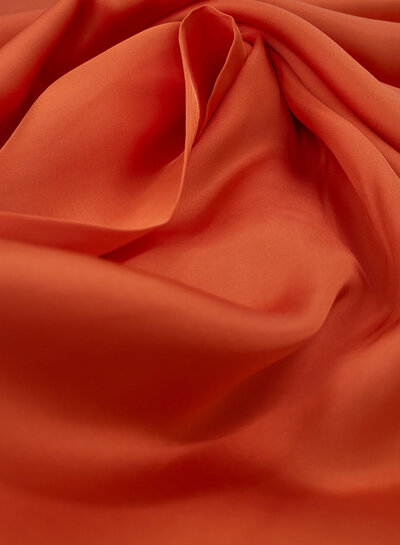 M. Hermès oranje - rayon viscose satijn