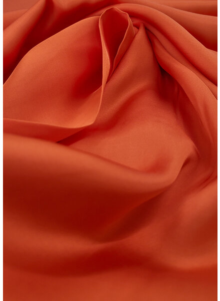 Hermès oranje - rayon viscose satijn
