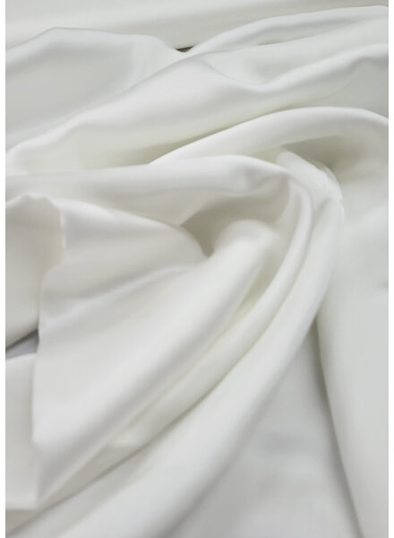 M. cloud white - rayon viscose satin