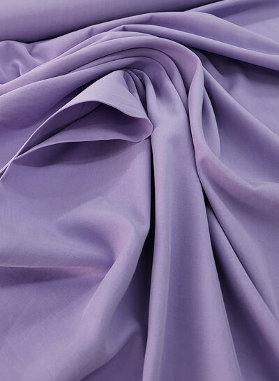 Madeline lila - lyocell katoen blend - mooie twill binding