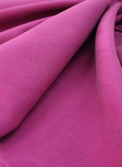 M. fuchsia - lyocell katoen blend - mooie twill binding