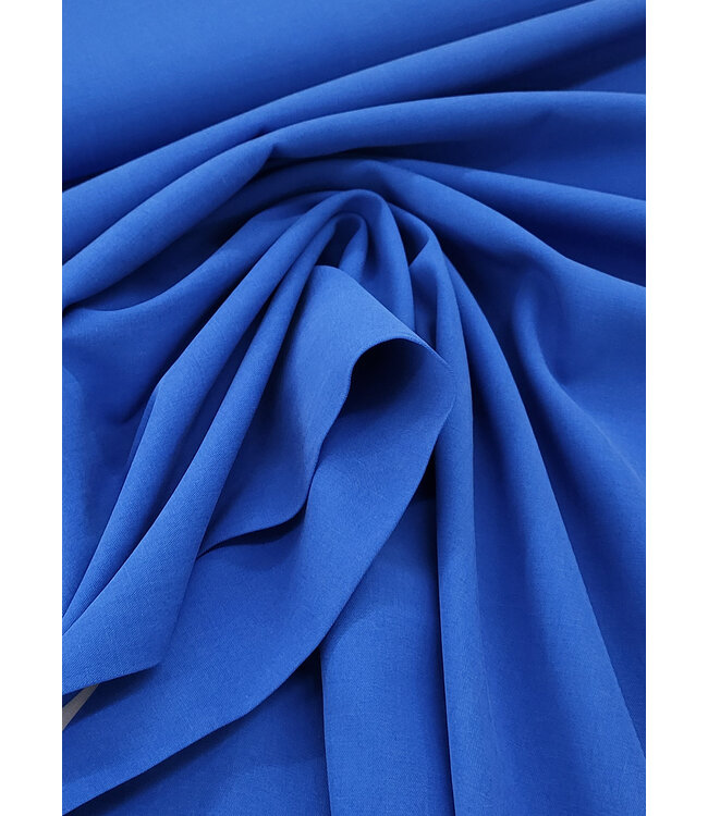 kobaltblauw - lyocell katoen blend - mooie twill binding