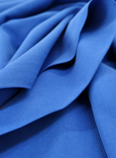 Madeline cobalt blue - lyocell cotton blend - beautiful twill binding