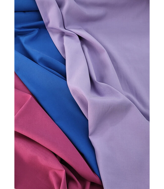 kobaltblauw - lyocell katoen blend - mooie twill binding