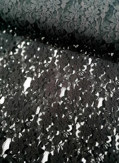 black lace fabric - 2