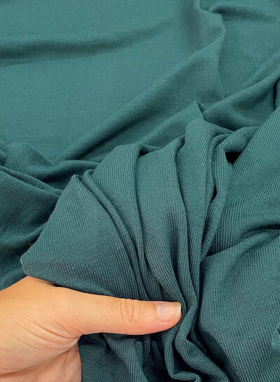 deadstock pine green - knitted viscose