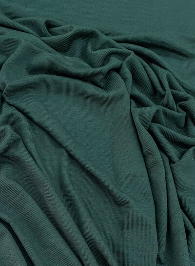 deadstock pine green - knitted viscose