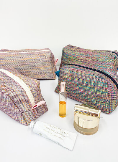 M. DIY Vicky toiletry bag and make-up bag + online workshop - pale pink