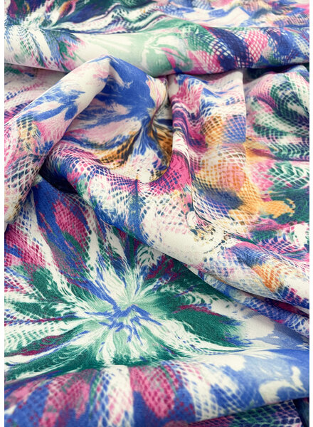 M. graphic colorful print - viscose satin