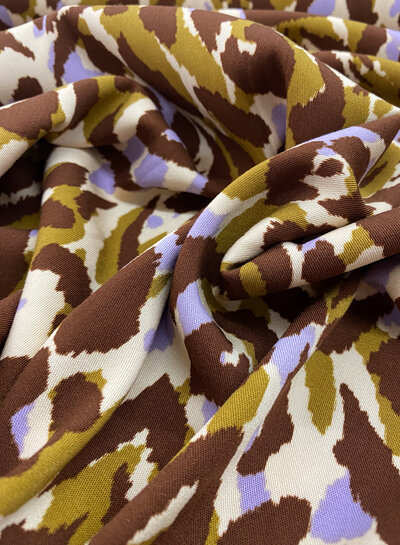 M. lilac and ocher - soft viscose twill - beautiful heavier quality