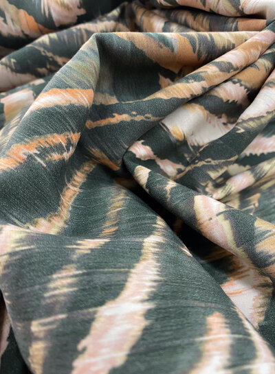 M. khaki zebra - cupro cotton blend