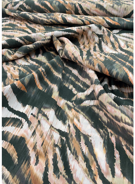 M. khaki zebra - cupro cotton blend