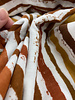 M. rust and ocher stripes - double gauze tetra