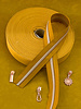 SBM spiraalrits Oker geel  met rosé gold spiraal #5 (excl. ritstrekkers)