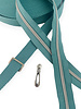 ZipperZoo spiraalrits Teal met zilver spiraal #5 (excl. ritstrekkers)