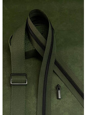 SBM spiral zipper sage green with black spiral #5 (excl. zipper pullers)